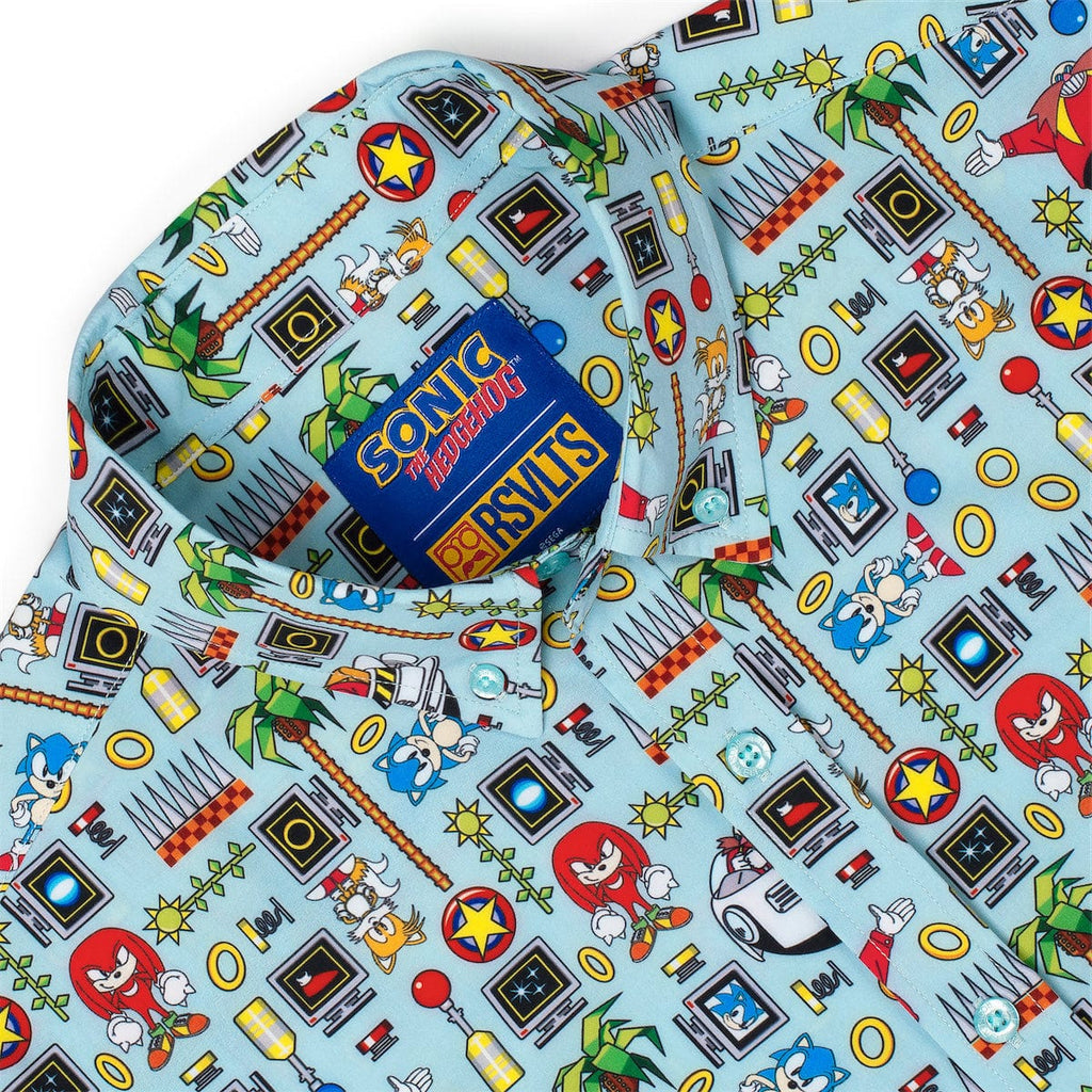 RSVLTS Sonic Essentials KUNUFLEX Short Sleeve Shirt in Multicolor — detail 9