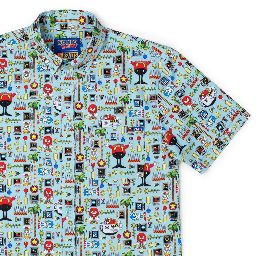 RSVLTS Sonic Essentials KUNUFLEX Short Sleeve Shirt in Multicolor — front view