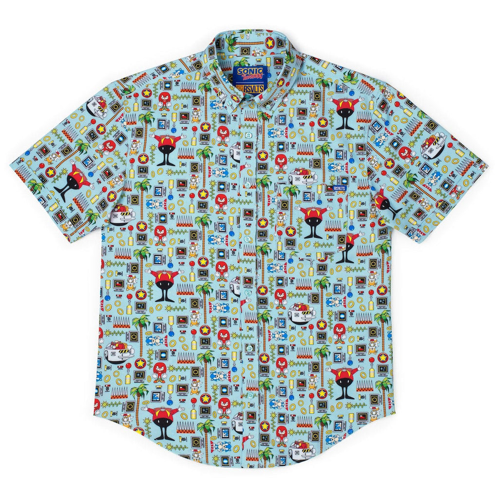 RSVLTS Sonic Essentials KUNUFLEX Short Sleeve Shirt in Multicolor — detail 8
