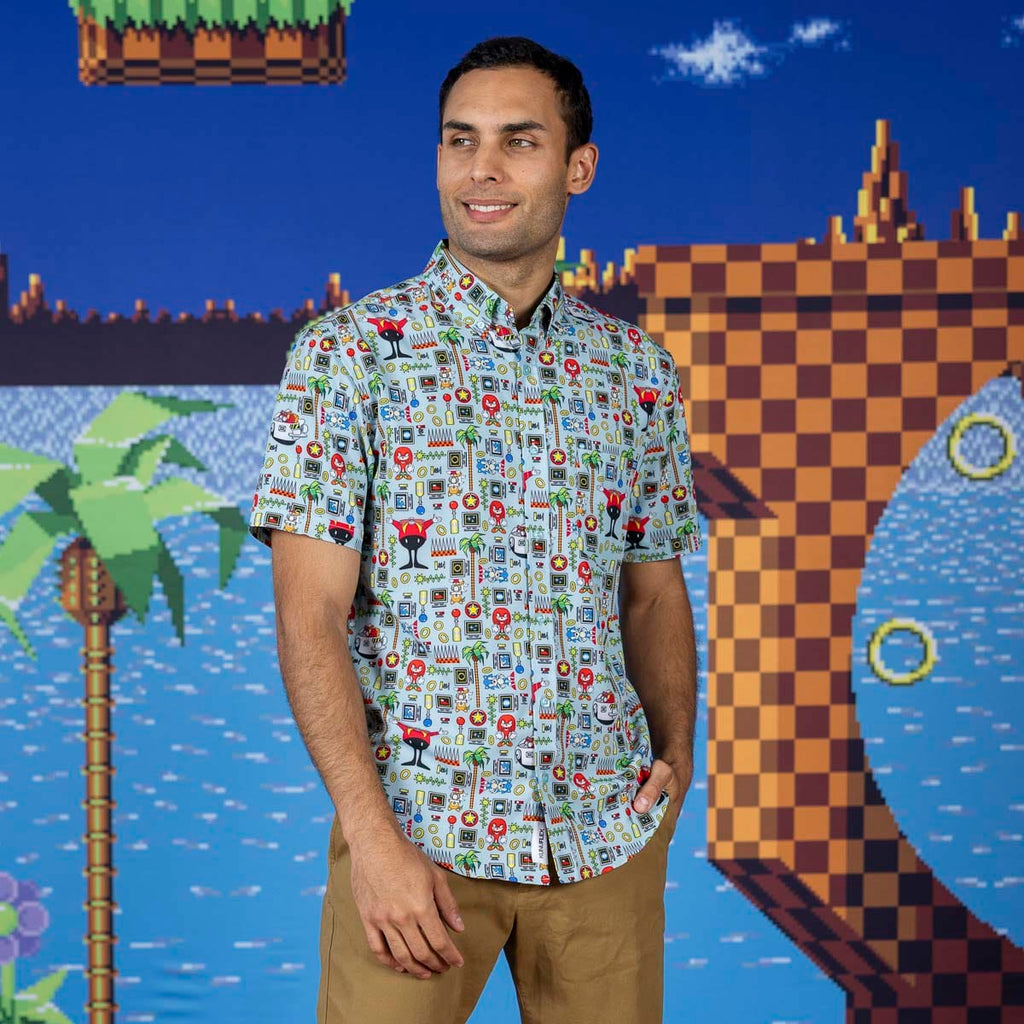 RSVLTS Sonic Essentials KUNUFLEX Short Sleeve Shirt in Multicolor — detail 5