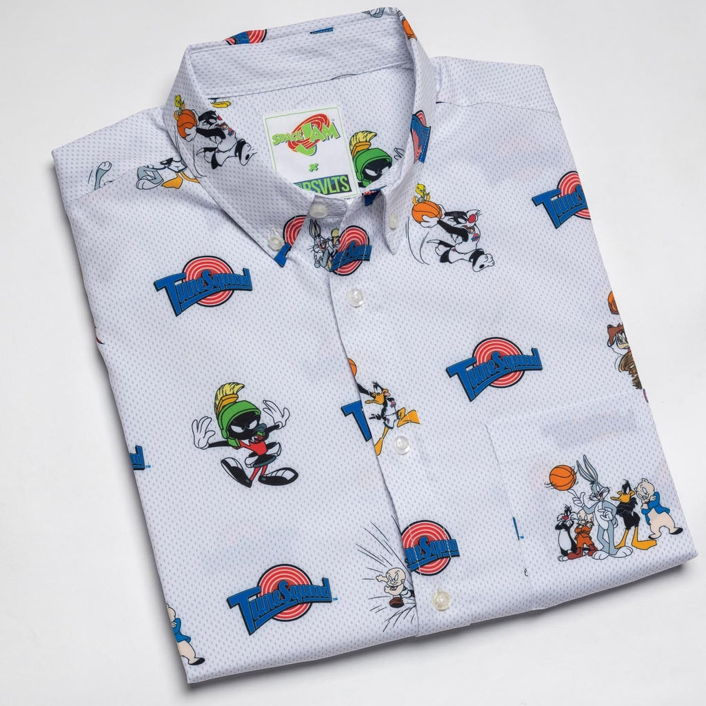 RSVLTS Tune Jersey KUNUFLEX Short Sleeve Shirt in White — detail 5