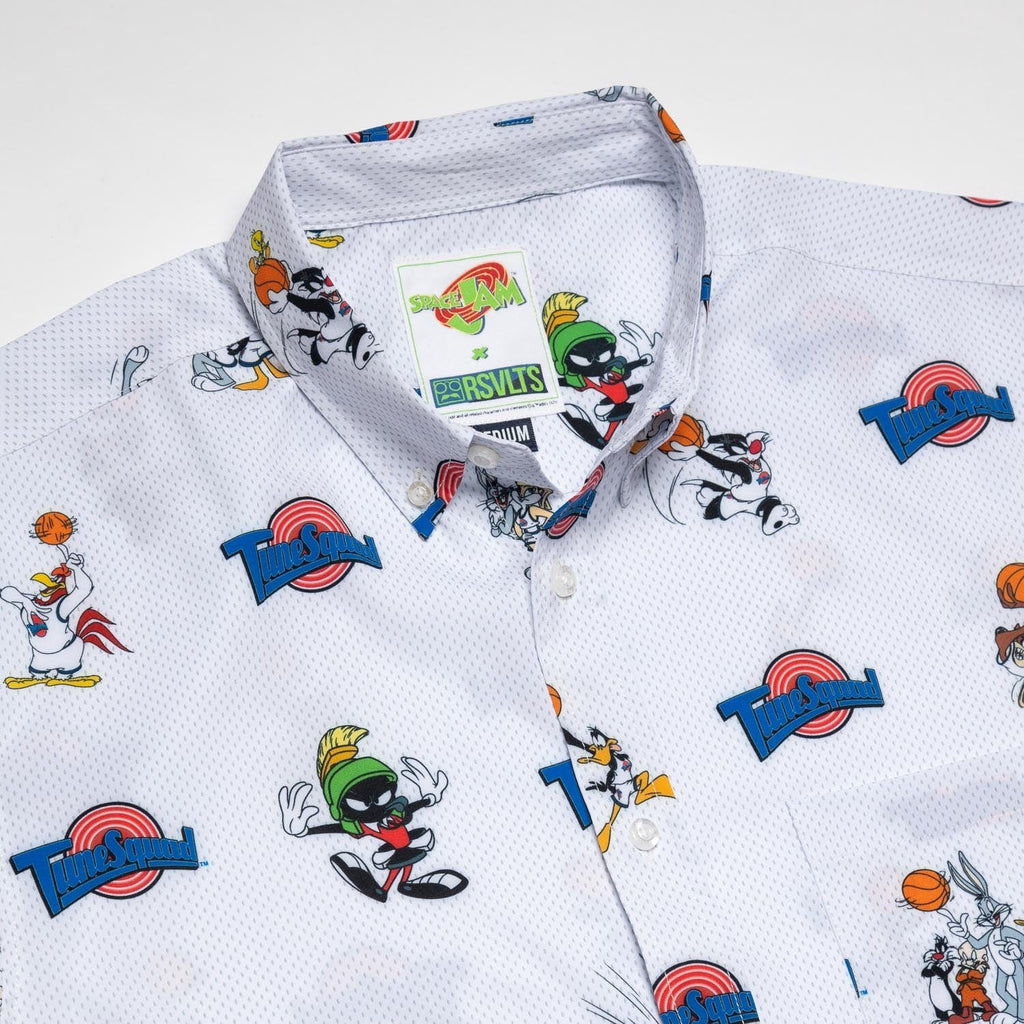 RSVLTS Tune Jersey KUNUFLEX Short Sleeve Shirt in White — detail 4