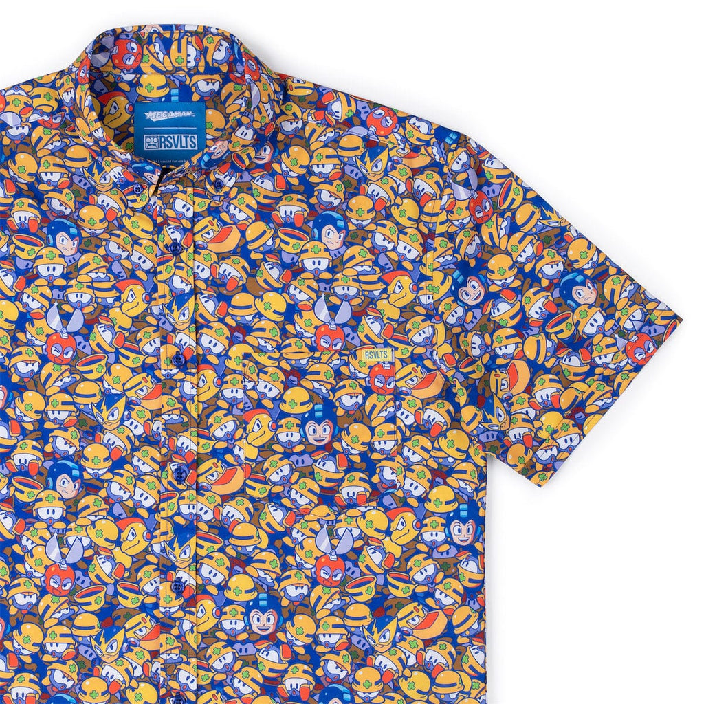 RSVLTS Metall Heads KUNUFLEX Short Sleeve Shirt in Multicolor — front view