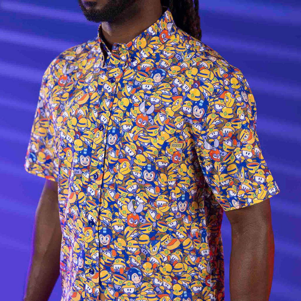 RSVLTS Metall Heads KUNUFLEX Short Sleeve Shirt in Multicolor — detail 7