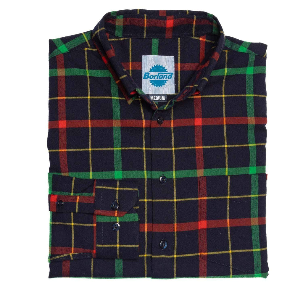 RSVLTS Flaniel Day Lewis BorlandFlex Long Sleeve Flannel in Blue — front view