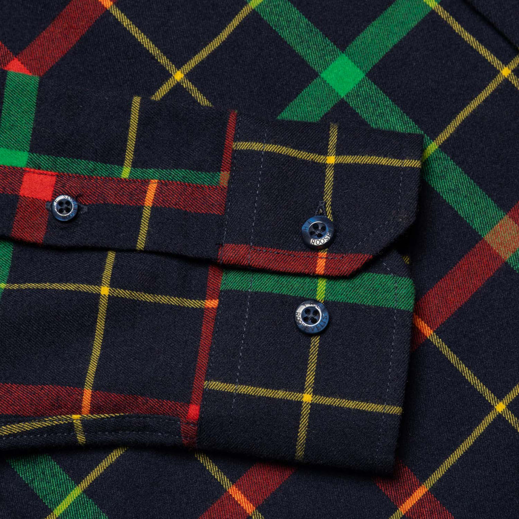 RSVLTS Flaniel Day Lewis BorlandFlex Long Sleeve Flannel in Blue — detail 5