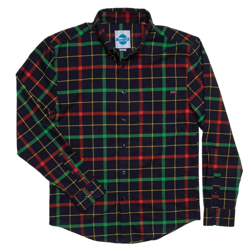 RSVLTS Flaniel Day Lewis BorlandFlex Long Sleeve Flannel in Blue — detail 2
