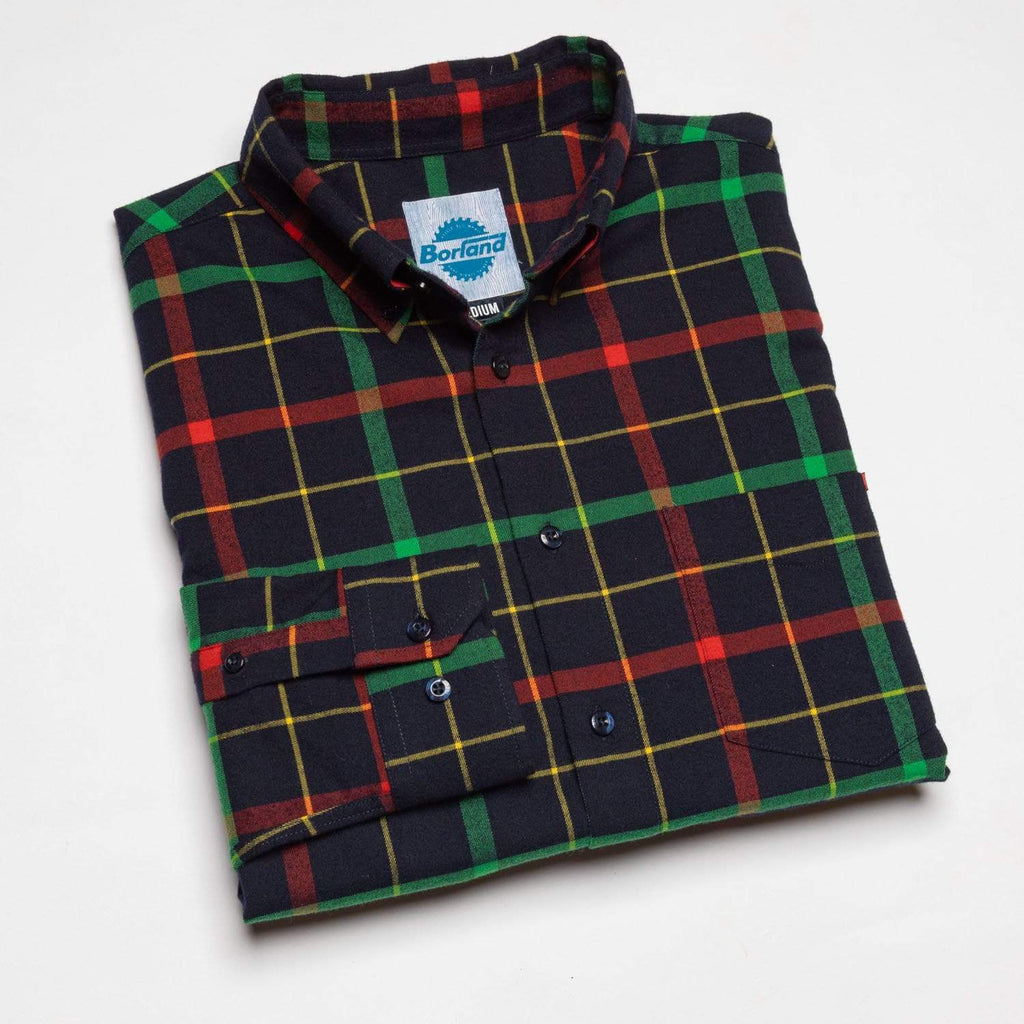 RSVLTS Flaniel Day Lewis BorlandFlex Long Sleeve Flannel in Blue — detail 7