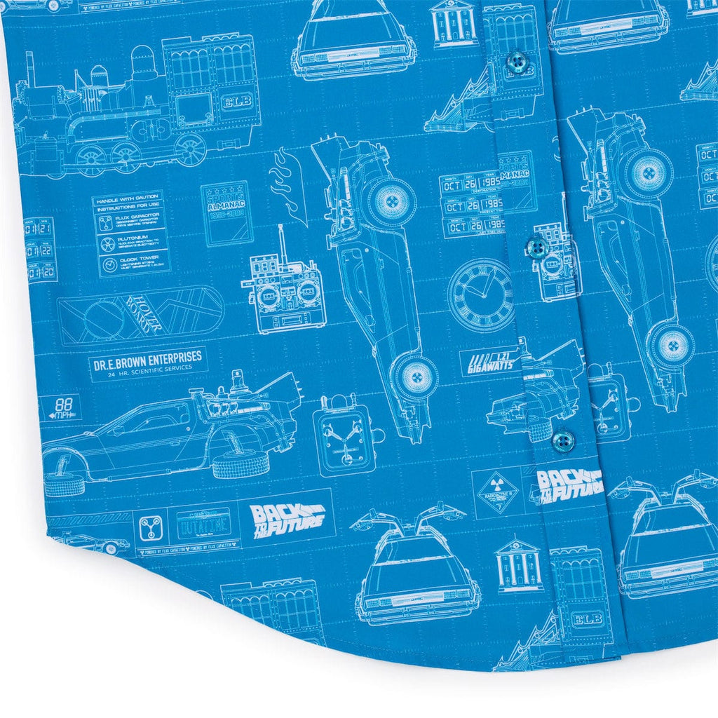 RSVLTS If My Calculations Are Correct KUNUFLEX Short Sleeve Shirt in Blue — detail 13