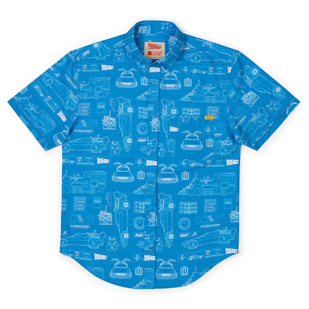 RSVLTS If My Calculations Are Correct KUNUFLEX Short Sleeve Shirt in Blue — detail 11