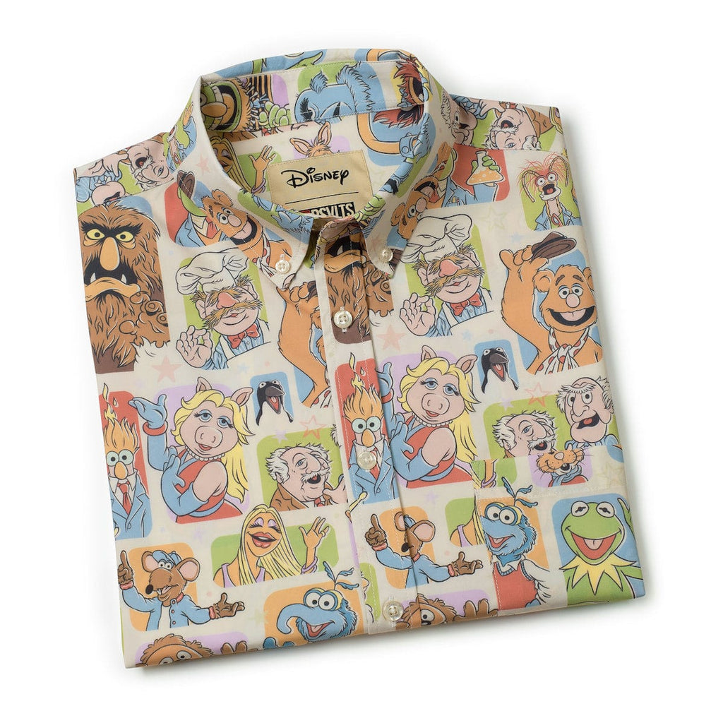RSVLTS Time to Meet the Muppets KUNUFLEX Short Sleeve Shirt in Multicolor — detail 10
