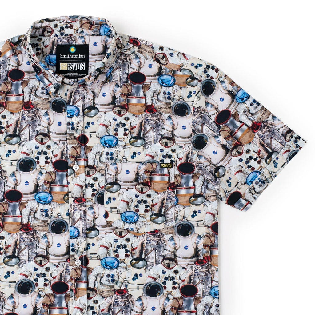 RSVLTS Suit Up KUNUFLEX Short Sleeve Shirt in Multicolor — front view