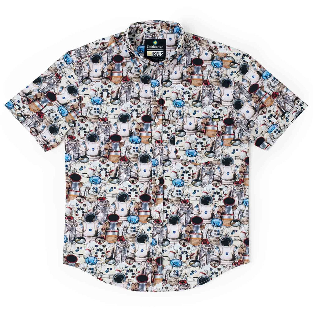 RSVLTS Suit Up KUNUFLEX Short Sleeve Shirt in Multicolor — detail 6