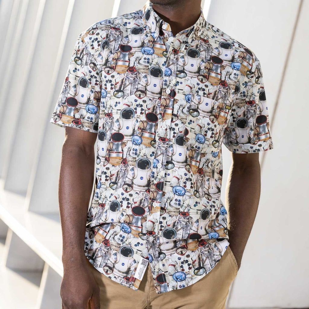 RSVLTS Suit Up KUNUFLEX Short Sleeve Shirt in Multicolor — detail 5