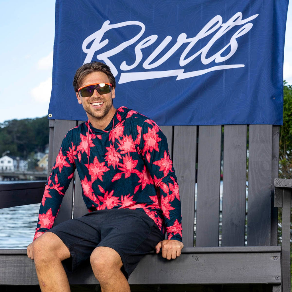 RSVLTS Camp Kunu Floral (Red) Performance Hoodie — detail 4