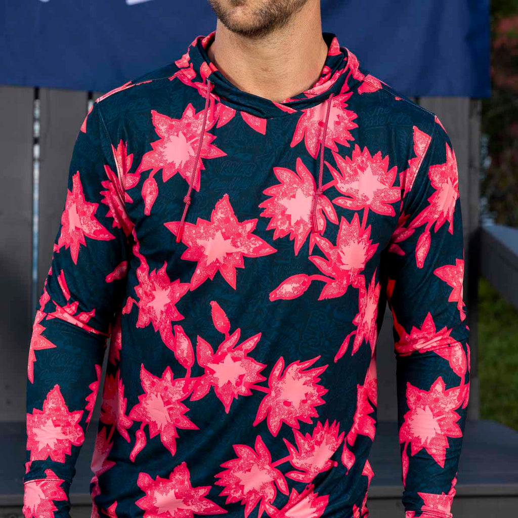 RSVLTS Camp Kunu Floral (Red) Performance Hoodie — detail 6