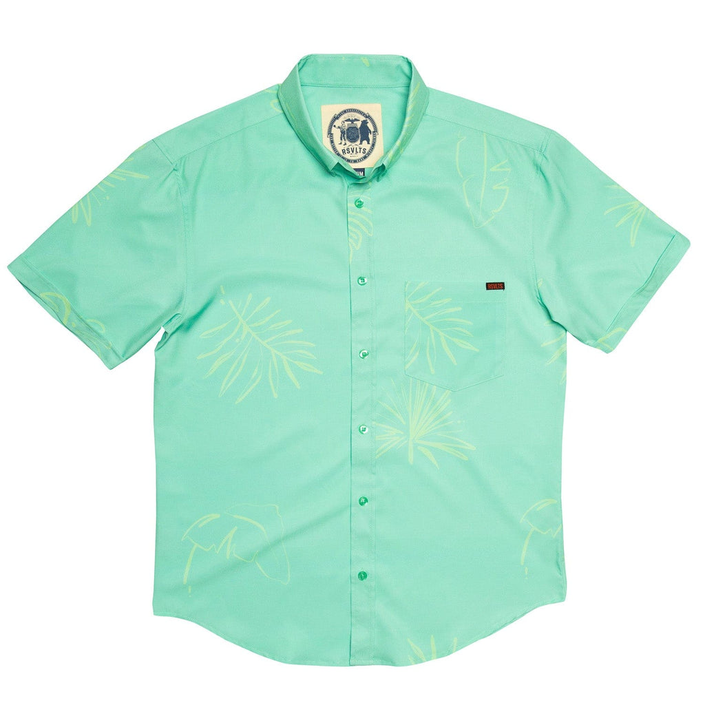 RSVLTS Pepiopi KUNUFLEX Short Sleeve Shirt in Green — detail 2