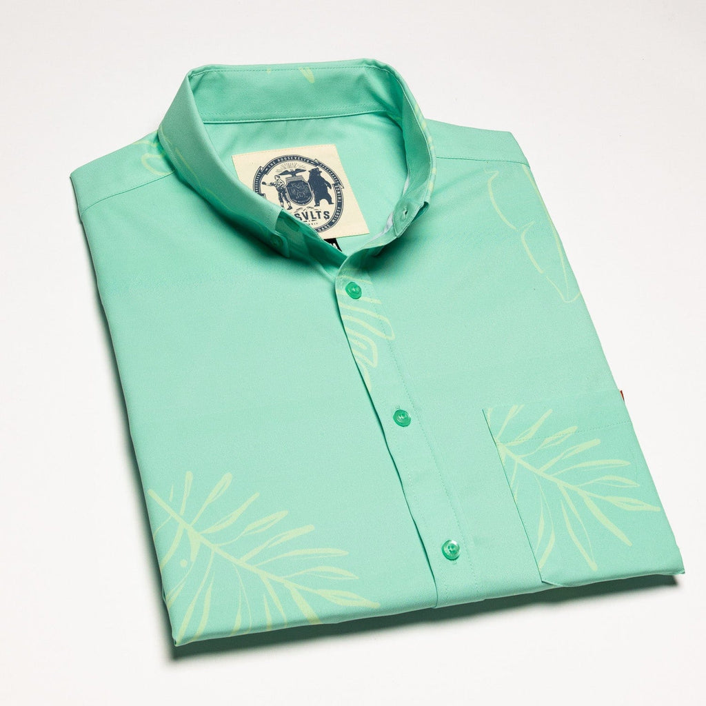 RSVLTS Pepiopi KUNUFLEX Short Sleeve Shirt in Green — detail 7