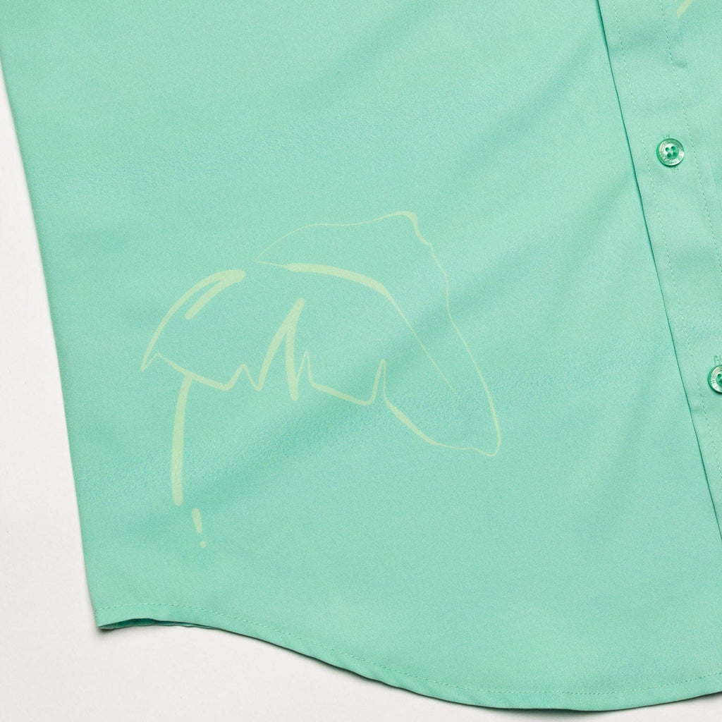 RSVLTS Pepiopi KUNUFLEX Short Sleeve Shirt in Green — detail 4