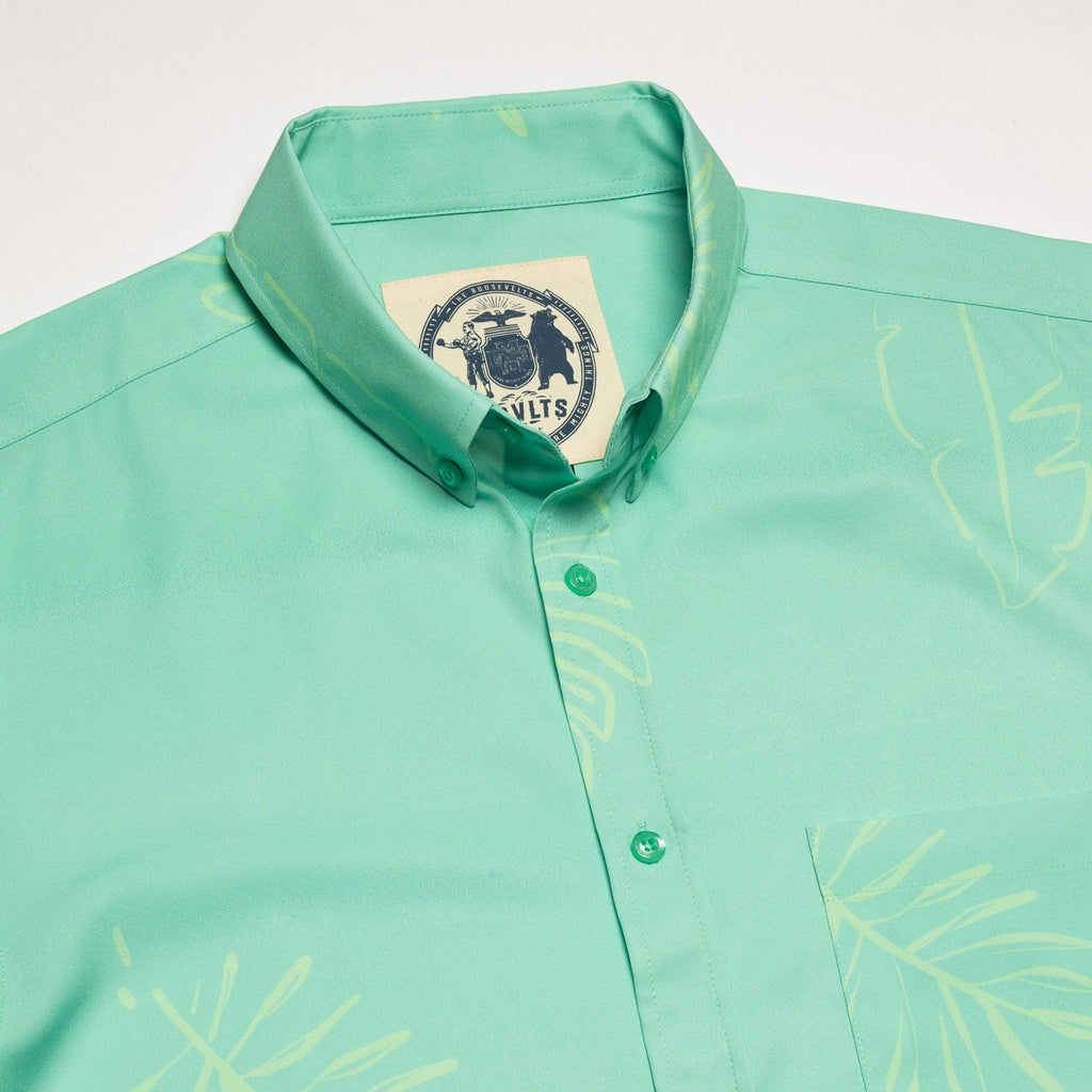 RSVLTS Pepiopi KUNUFLEX Short Sleeve Shirt in Green — detail 5
