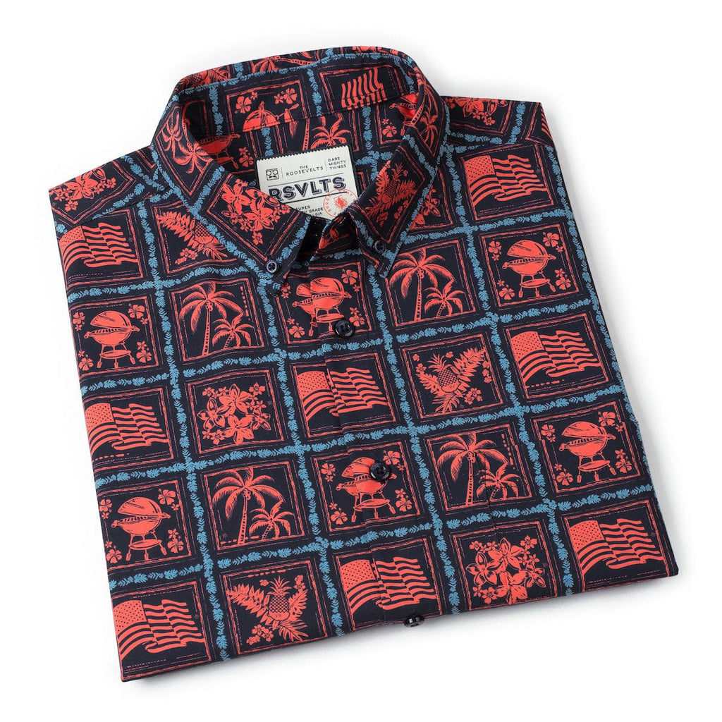 RSVLTS Grillaxin’ KUNUFLEX Short Sleeve Shirt in Black — detail 9