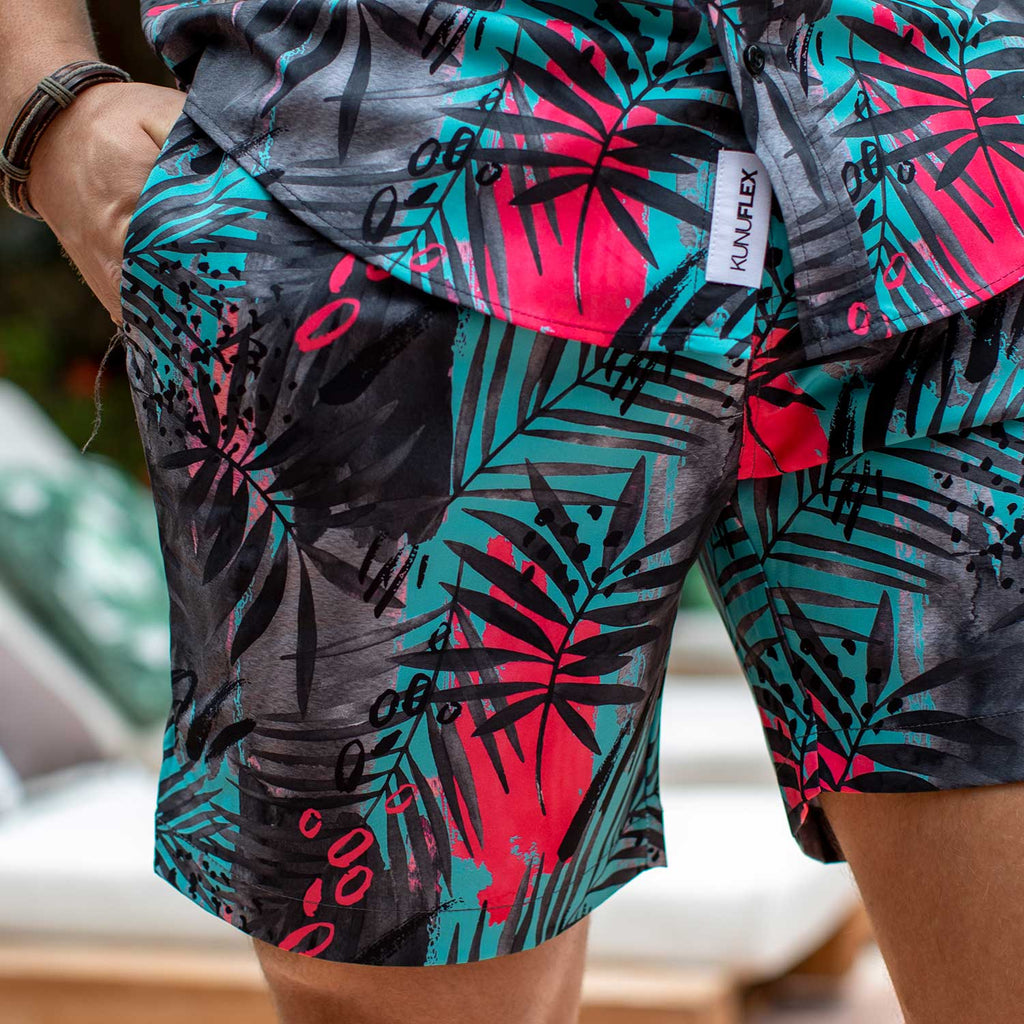 RSVLTS Miami Hybrid Shorts in Blue — detail 2