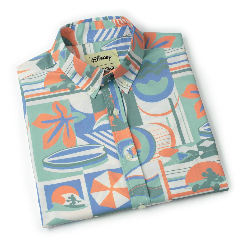 RSVLTS Mickey's Endless Summer KUNUFLEX Short Sleeve Shirt in Multicolor — detail 12