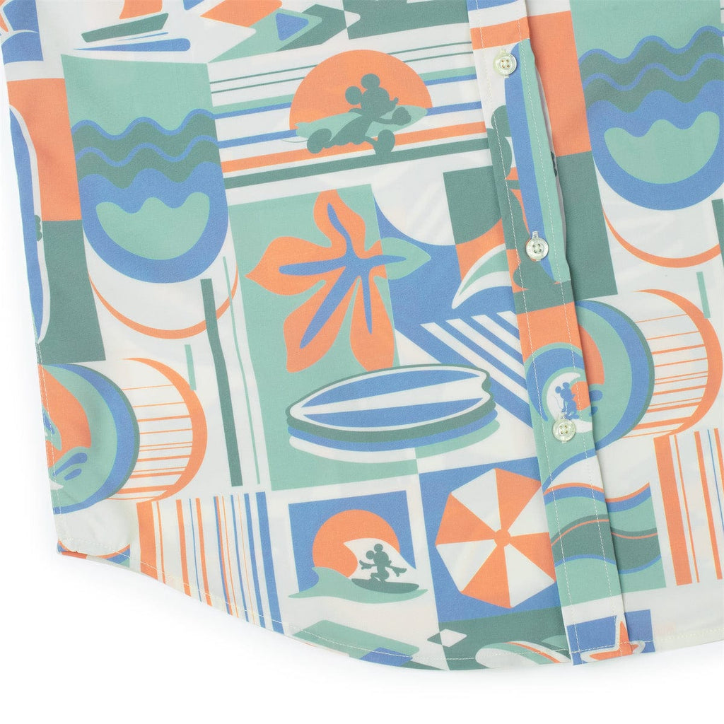RSVLTS Mickey's Endless Summer KUNUFLEX Short Sleeve Shirt in Multicolor — detail 11