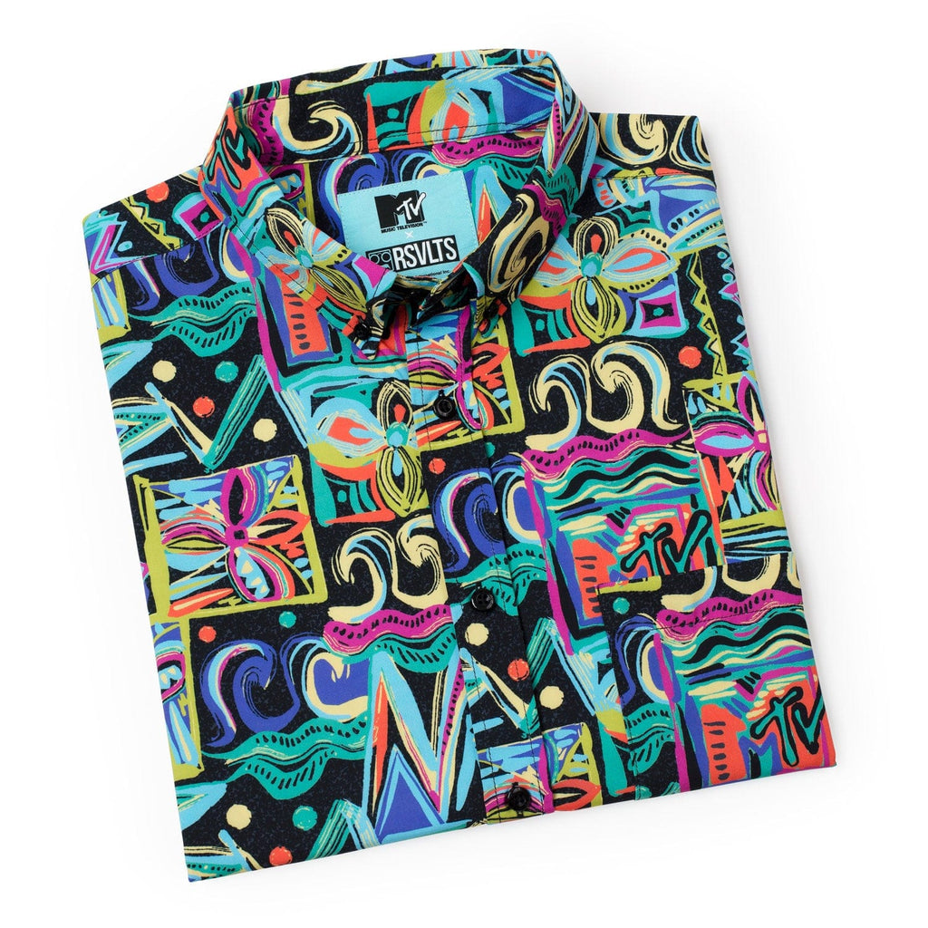 RSVLTS Panama City Beach KUNUFLEX Short Sleeve Shirt in Multicolor — detail 15
