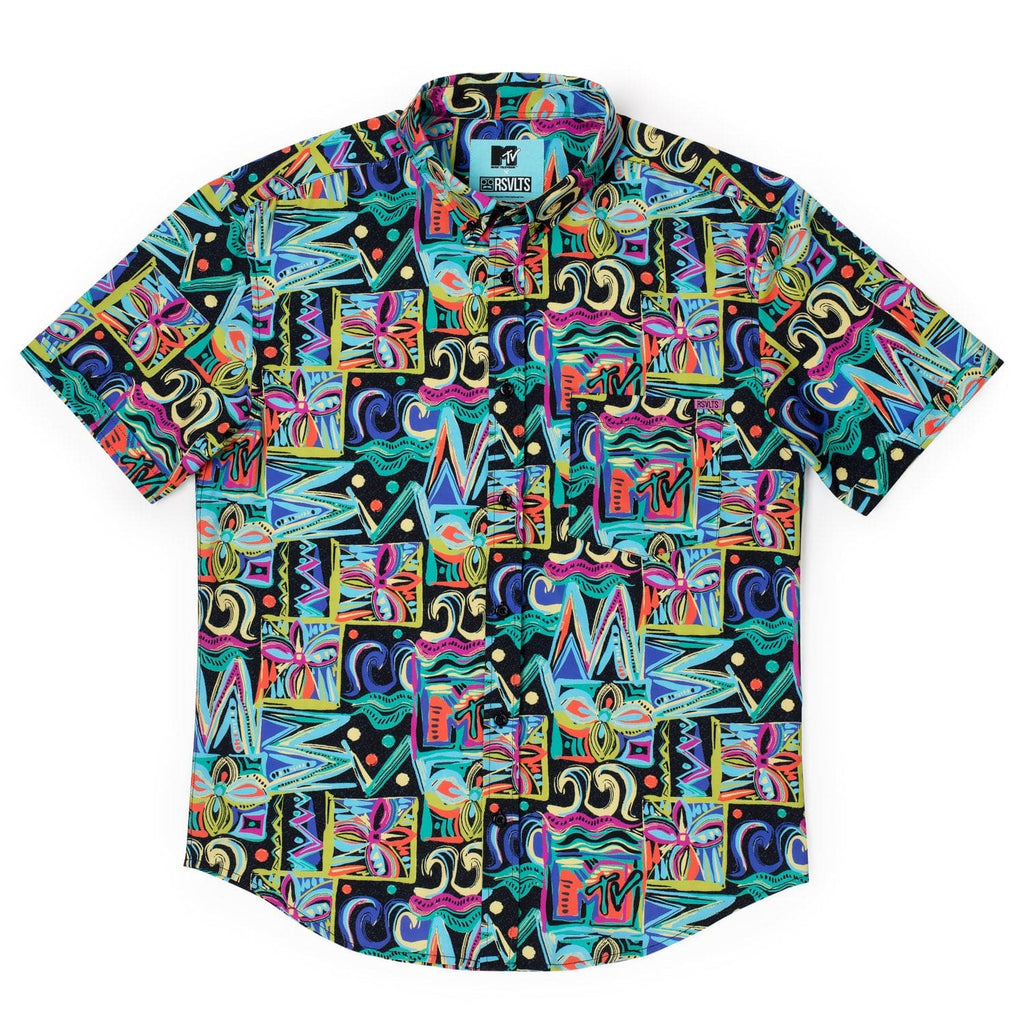 RSVLTS Panama City Beach KUNUFLEX Short Sleeve Shirt in Multicolor — detail 10