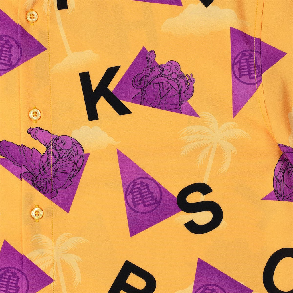 RSVLTS The Turtle Hermit KUNUFLEX Short Sleeve Shirt in Orange — detail 4