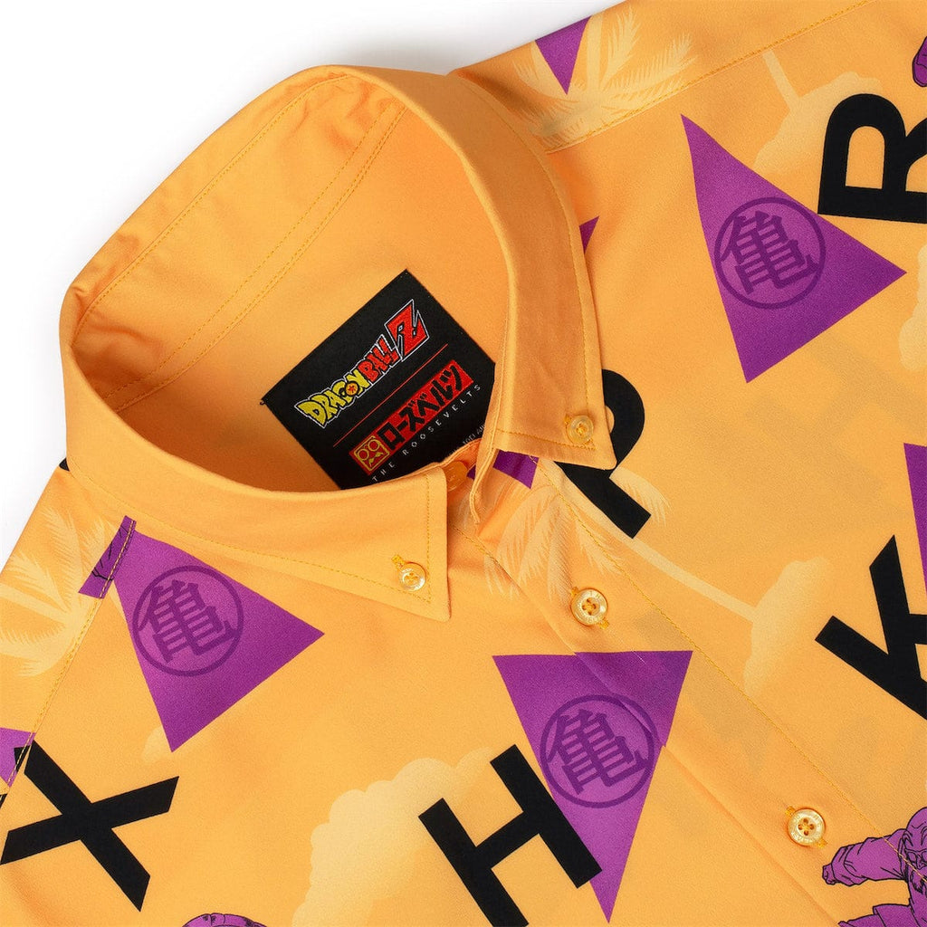 RSVLTS The Turtle Hermit KUNUFLEX Short Sleeve Shirt in Orange — detail 7