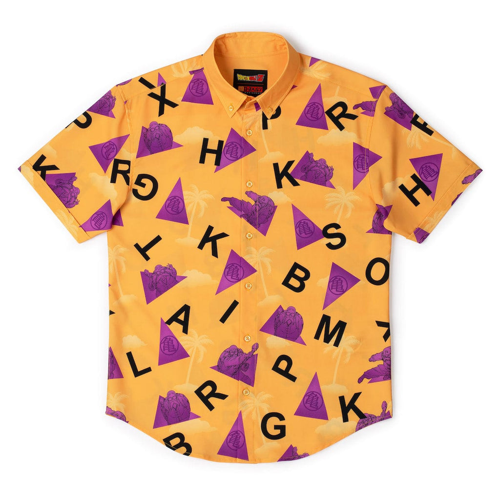 RSVLTS The Turtle Hermit KUNUFLEX Short Sleeve Shirt in Orange — detail 5