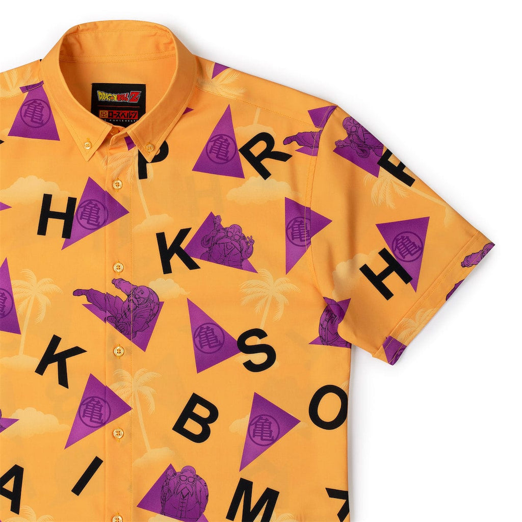 RSVLTS The Turtle Hermit KUNUFLEX Short Sleeve Shirt in Orange — front view