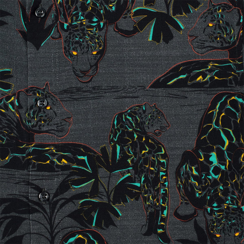 RSVLTS Jag Noir Bamboo Short Sleeve Shirt in Black — detail 8