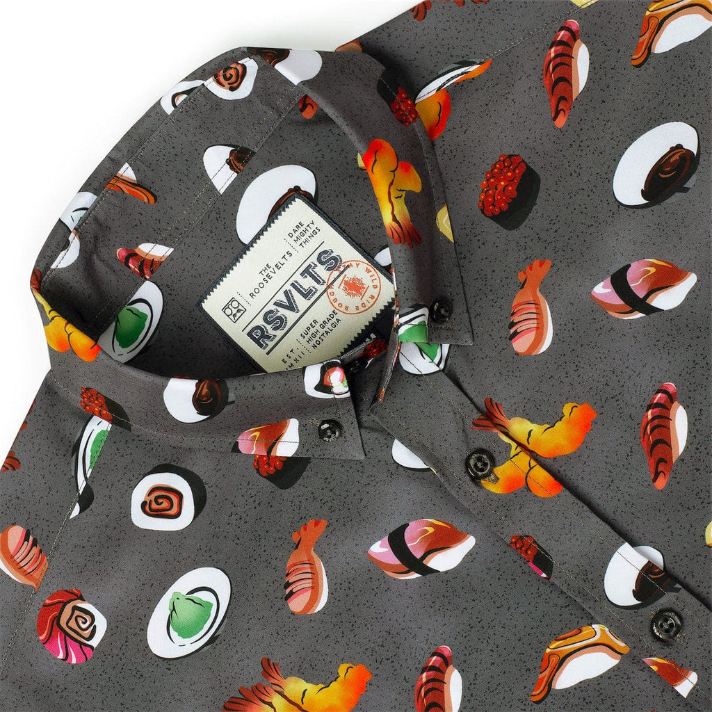 RSVLTS How I Roll KUNUFLEX Short Sleeve Shirt in Gray — detail 9