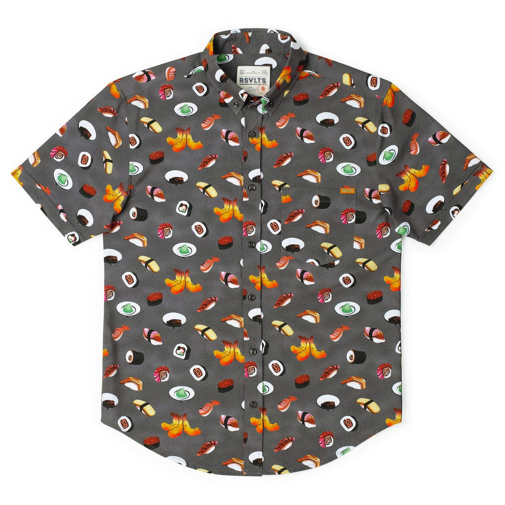 RSVLTS How I Roll KUNUFLEX Short Sleeve Shirt in Gray — detail 8