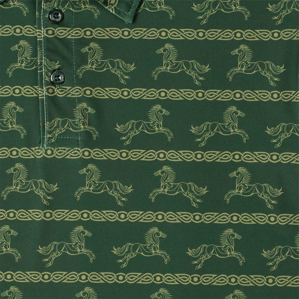 RSVLTS Ride for Ruin All-Day Polo in Green — detail 3