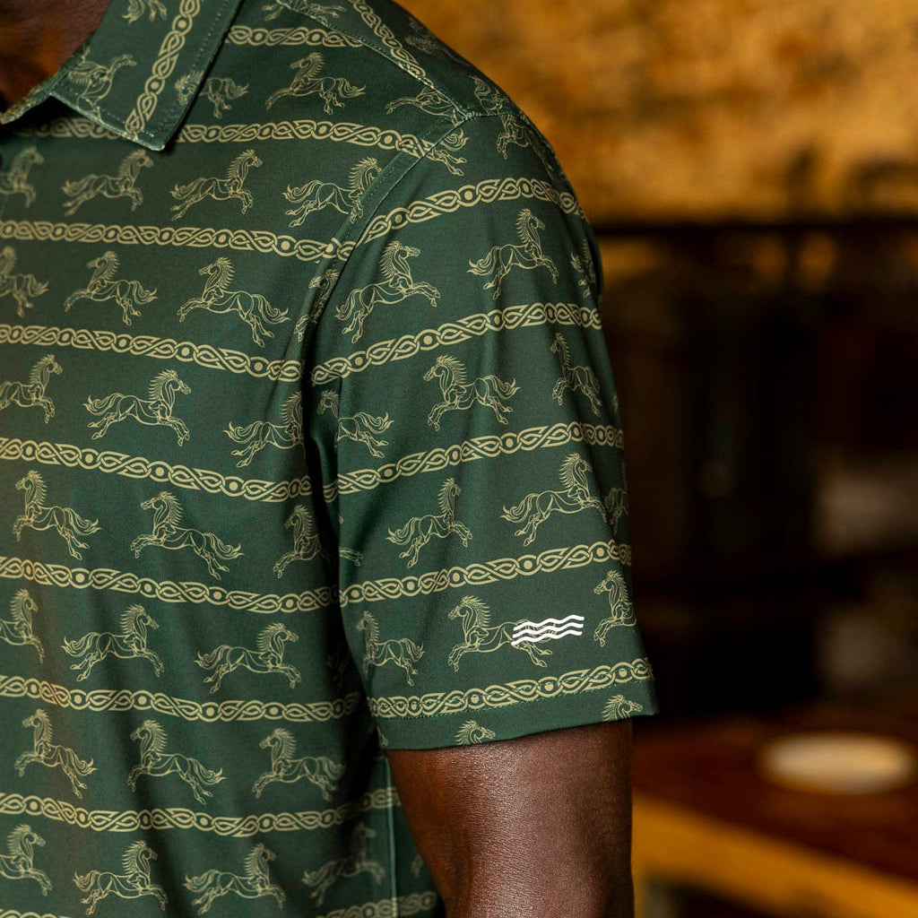 RSVLTS Ride for Ruin All-Day Polo in Green — detail 6
