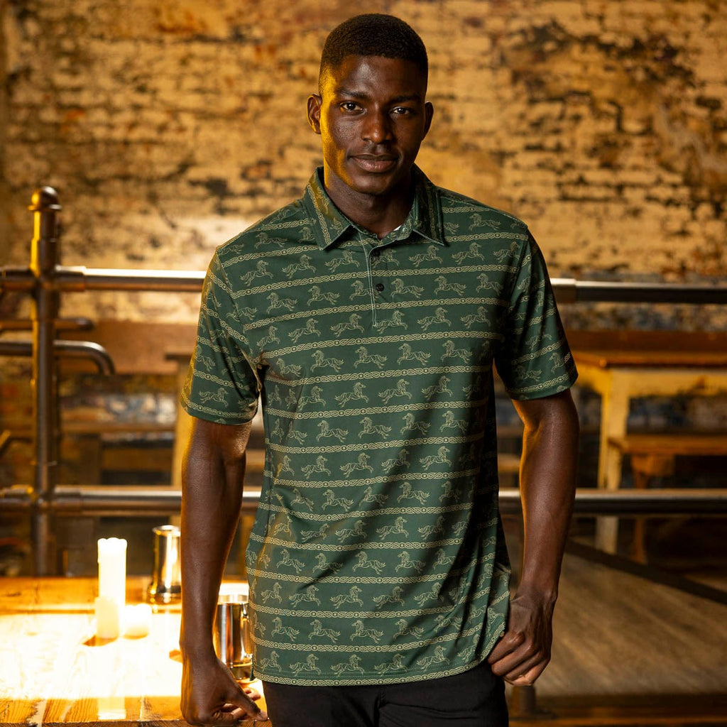 RSVLTS Ride for Ruin All-Day Polo in Green — detail 2
