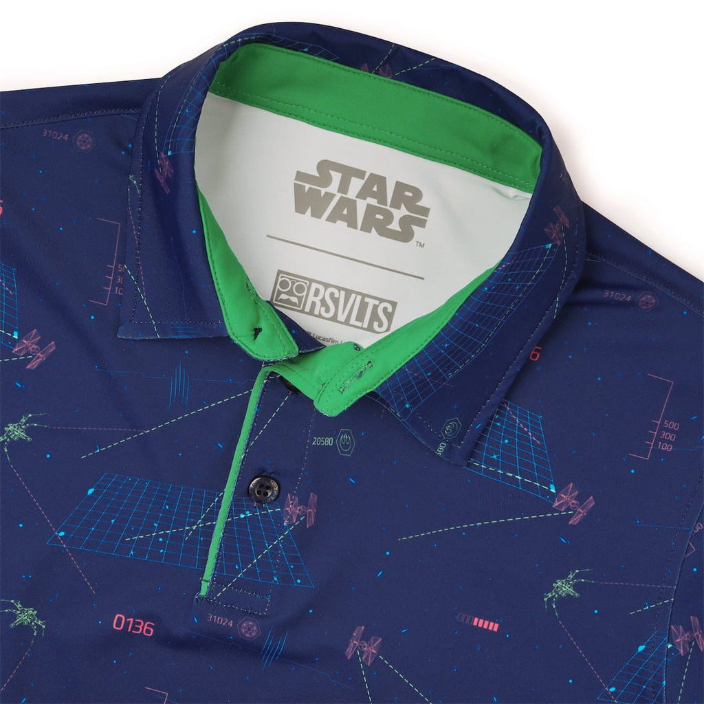 RSVLTS Starcade Youth All-Day Polo in Blue — detail 4