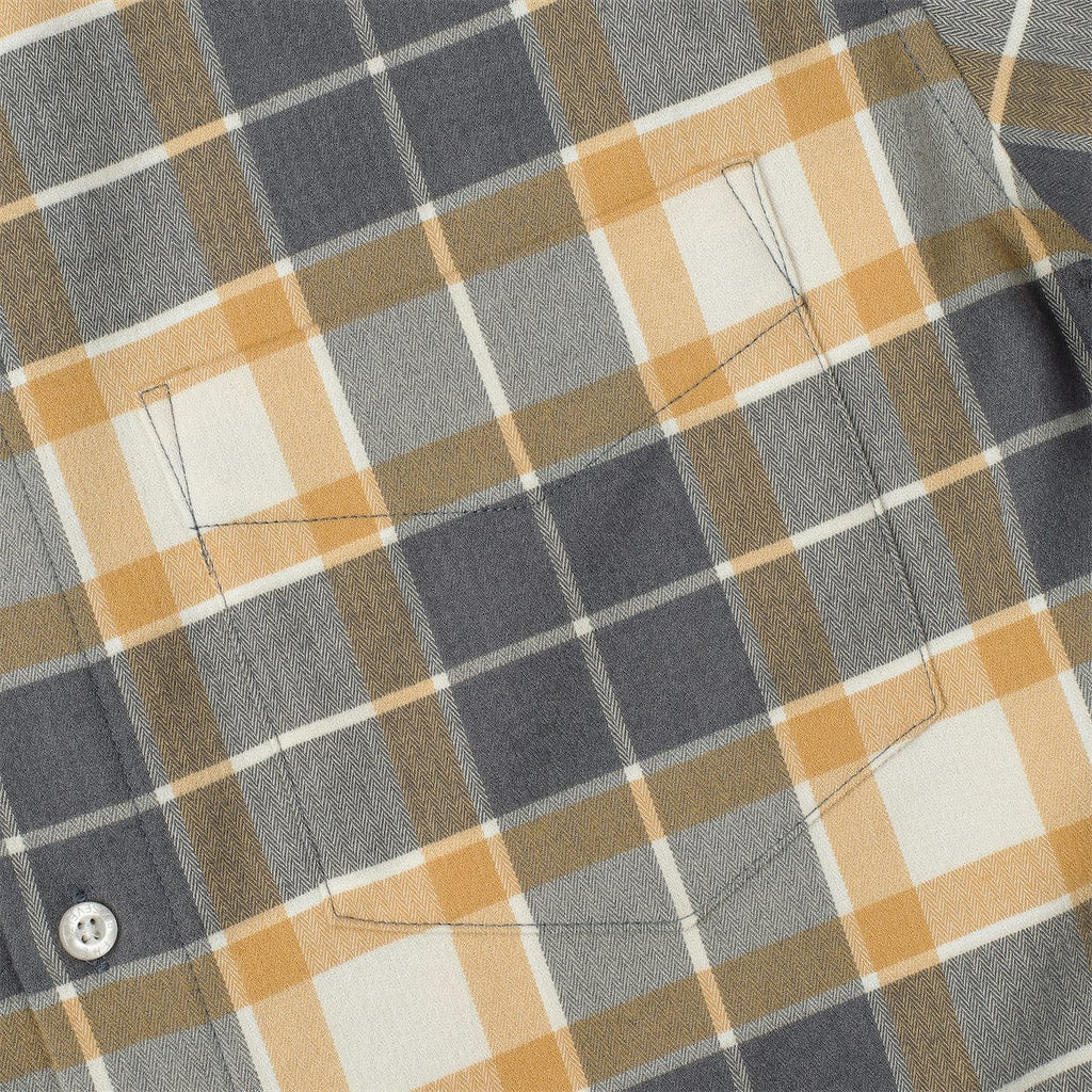 RSVLTS John Flandy BorlandFlex Long Sleeve Flannel in Gray — detail 6
