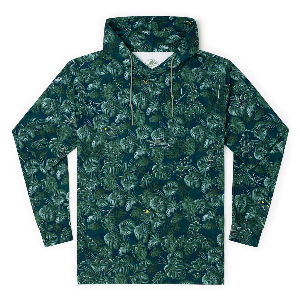 RSVLTS Clever Girl Performance Hoodie in Green — front view