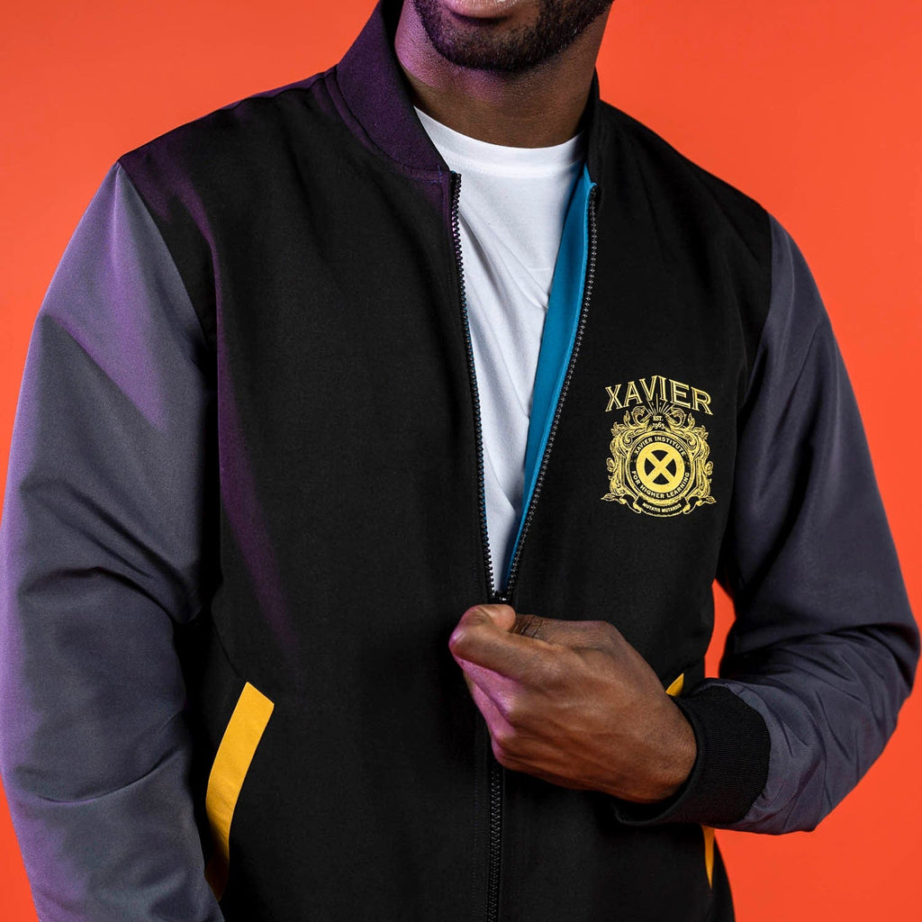 RSVLTS Mutatis Mutandis Reversible Bomber Jacket in Blue — detail 7