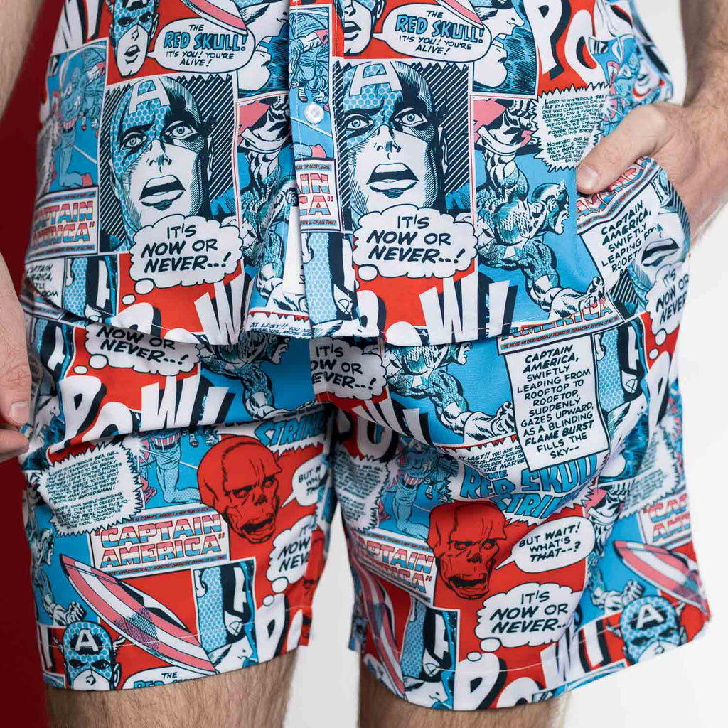 RSVLTS The First Avenger Hybrid Shorts in Blue — detail 4