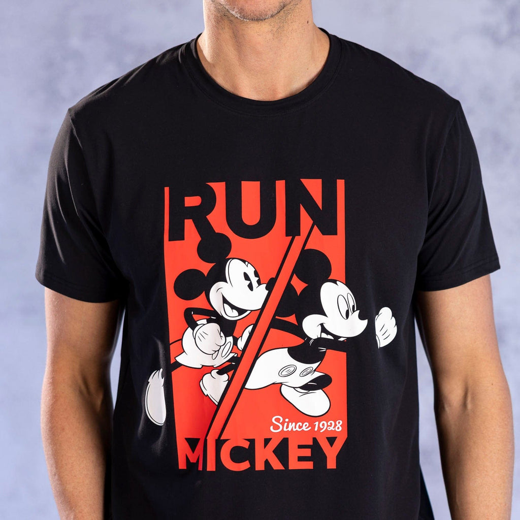 RSVLTS Run Mickey Performance Tee in Black — detail 4