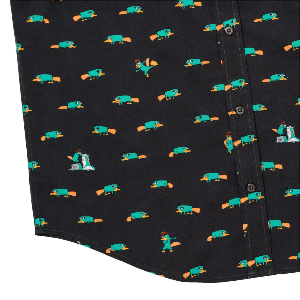 RSVLTS Semi-Aquatic Egg-Laying Mammal of Action KUNUFLEX Short Sleeve Shirt in Black — detail 11