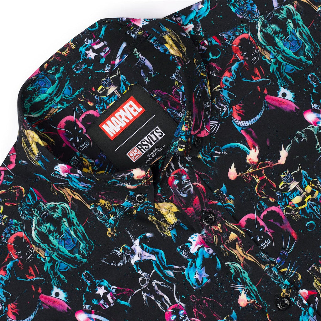 RSVLTS Cosmic Carnivores KUNUFLEX Short Sleeve Shirt in Multicolor — detail 8