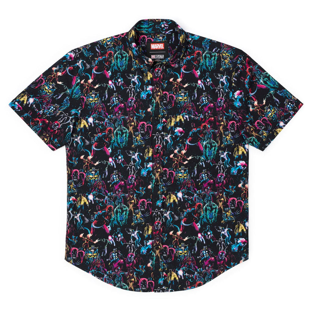 RSVLTS Cosmic Carnivores KUNUFLEX Short Sleeve Shirt in Multicolor — detail 7