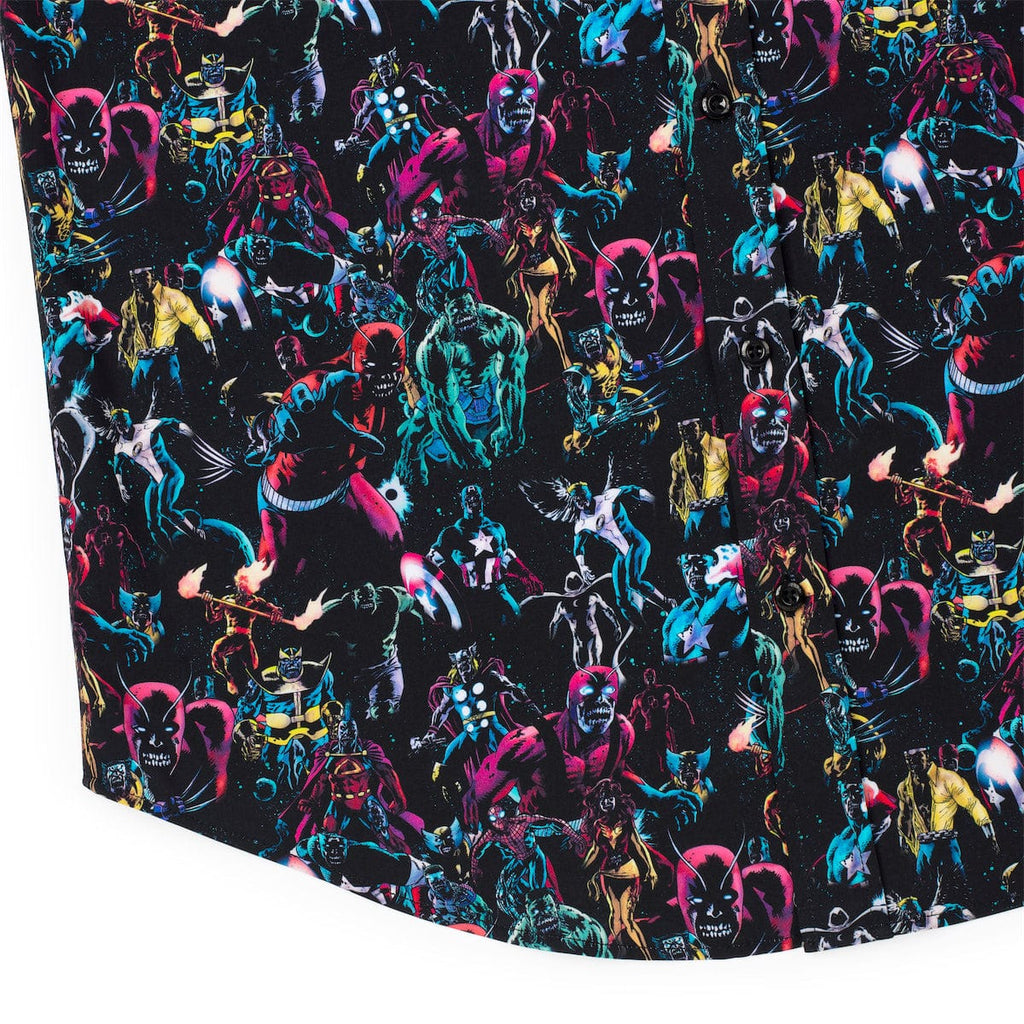 RSVLTS Cosmic Carnivores KUNUFLEX Short Sleeve Shirt in Multicolor — detail 9
